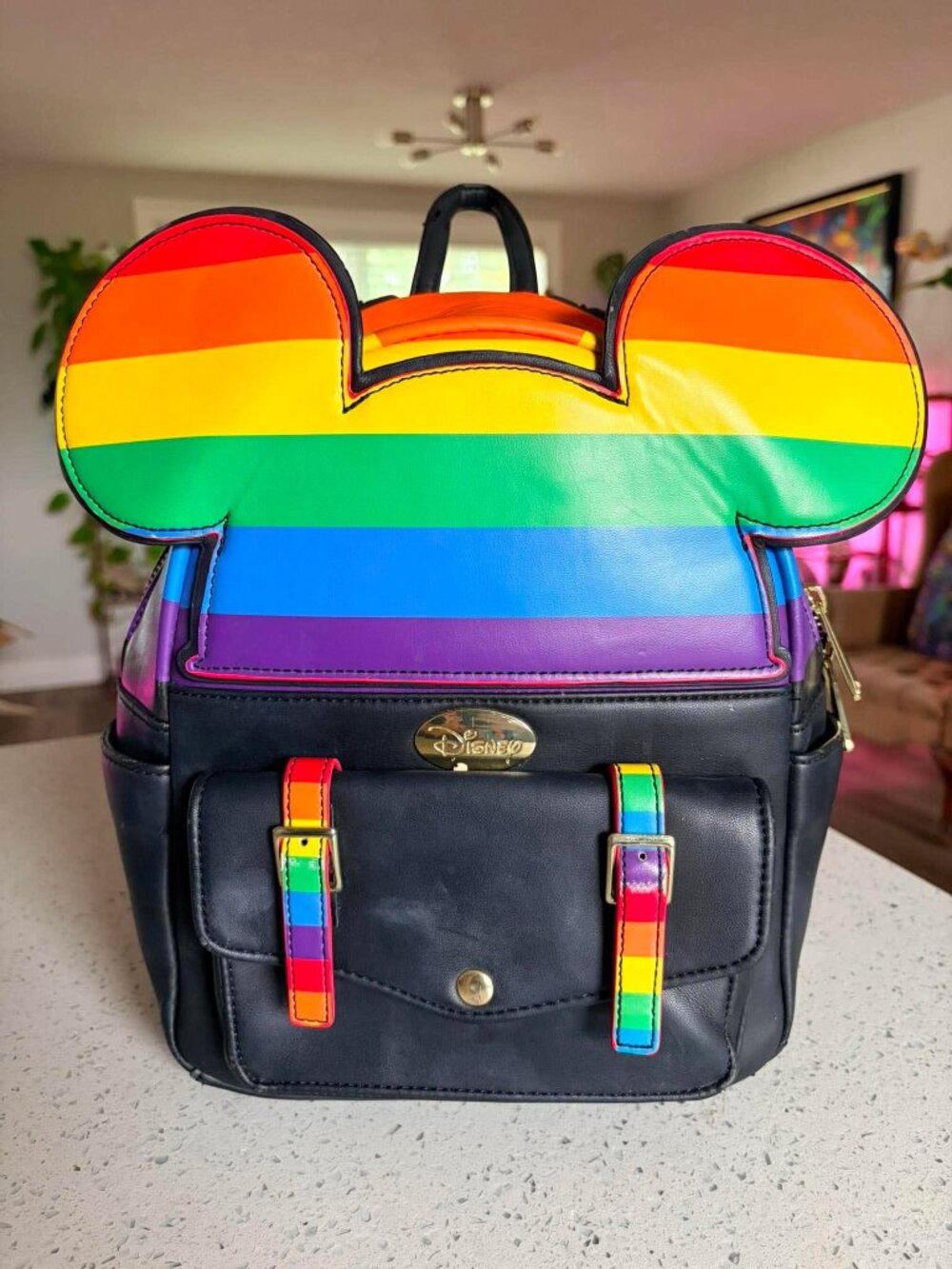 Loungefly x Disney Parks Rainbow Mickey Ears Backpack 🌈✨